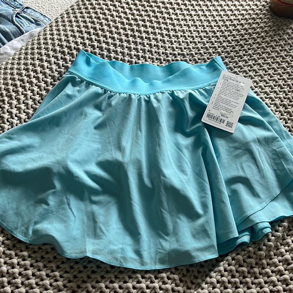 Blue lululemon tennis skort